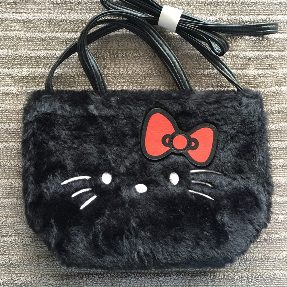 Furry Hello Kitty Tote